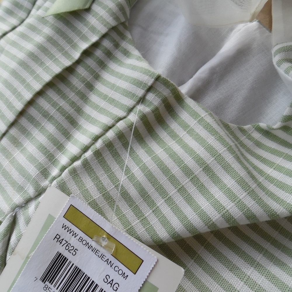 Green Striped Spring Dress - Picture 8 of 8